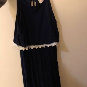 Blue and white kids dress